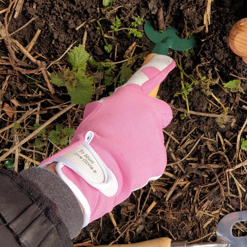Personalised Leather Gardening Gloves: Gift for Gardeners | Personalized gifts for green fingers | Gifts for him | christmas Gardeners Gifts