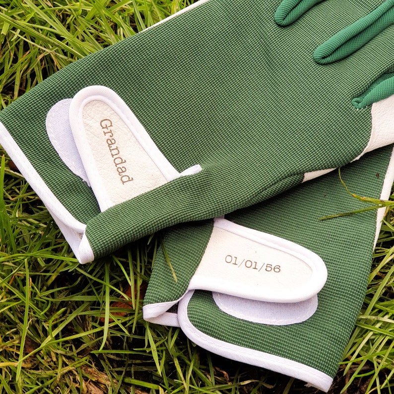 Personalised Leather Gardening Gloves: Gift for Gardeners | Personalized gifts for green fingers | Gifts for him | christmas Gardeners Gifts
