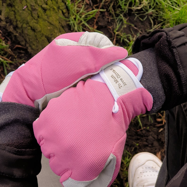 Personalised Leather Gardening Gloves: Gift for Gardeners | Personalized gifts for green fingers | Gifts for him | christmas Gardeners Gifts