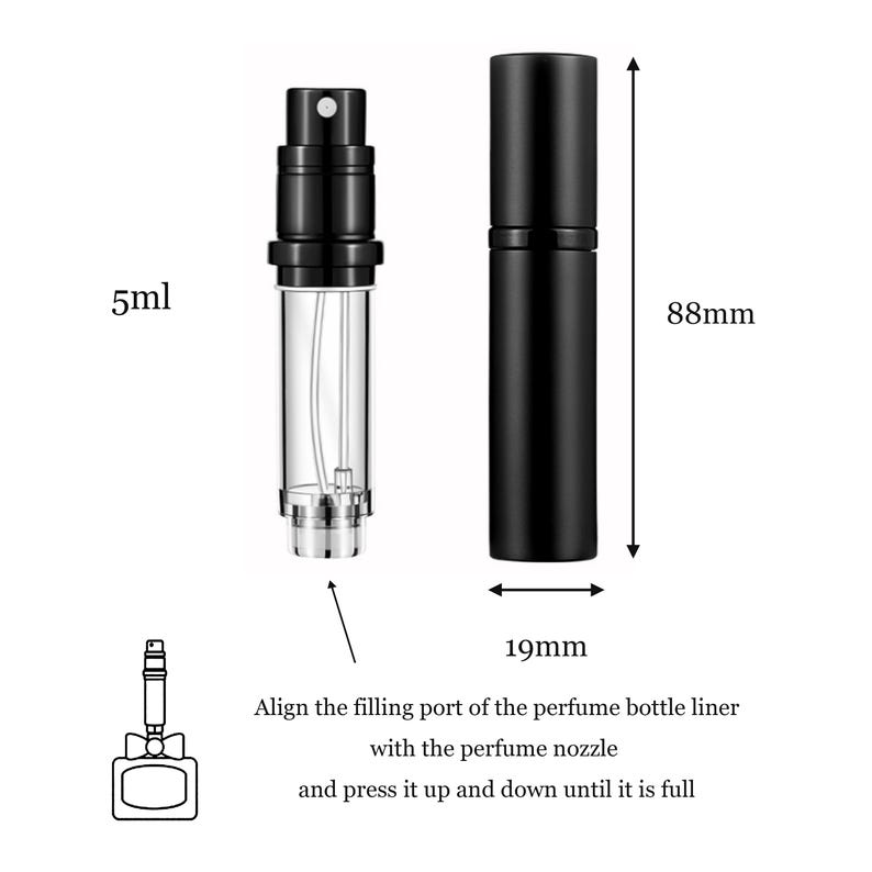 Custom Flower Perfume Atomiser | Engraved Perfume bottle | Floral Bridal Gift Travel Gift |  Party Favor | Wedding Favor | Bridesmaid gift