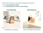 Professional Corporate Gift Personalized, Executive Desk Accessory, Custom Boss Gift, Wood Glasses Display
