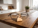 Professional Corporate Gift Personalized, Executive Desk Accessory, Custom Boss Gift, Wood Glasses Display