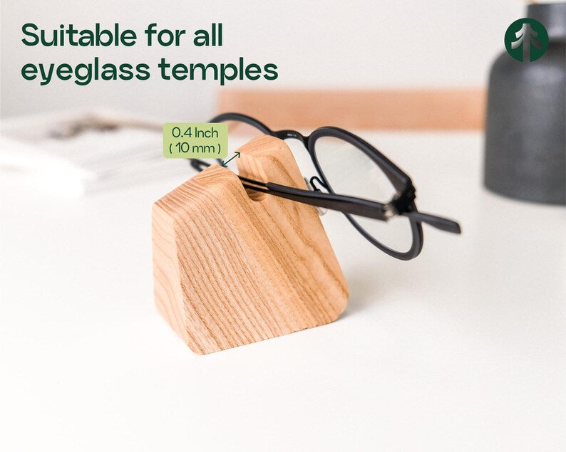 Professional Corporate Gift Personalized, Executive Desk Accessory, Custom Boss Gift, Wood Glasses Display
