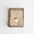 Birthstone Necklace for Women Birthday Gift for Her Personalized Jewelry for New Mom Grandma Kids Name Necklace
