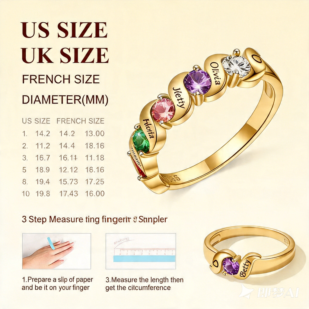 Marquise Cut Ring • Mom Ring with Kids Names and Birthstones • Sterling Silver Ring • Names Engraved Grandma Ring • Fine Jewelry