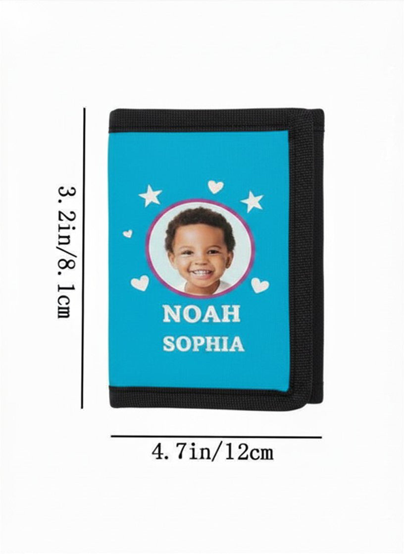 Improved version Kids' Personalized Photo Wallet, Boy and Girl Wallet, Kids Gift, Gift for Boys, Child Wallet, Gift for Kids