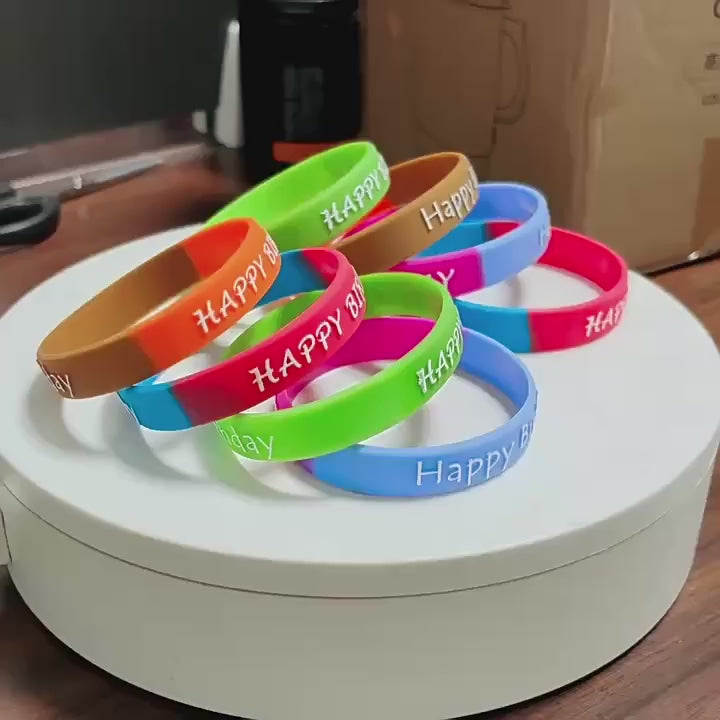 5-500pcs 3D Customized Embossed Silicone bracelet wristband Personalized Embossed Silicone bracelet multi color band for fundraising cancer support